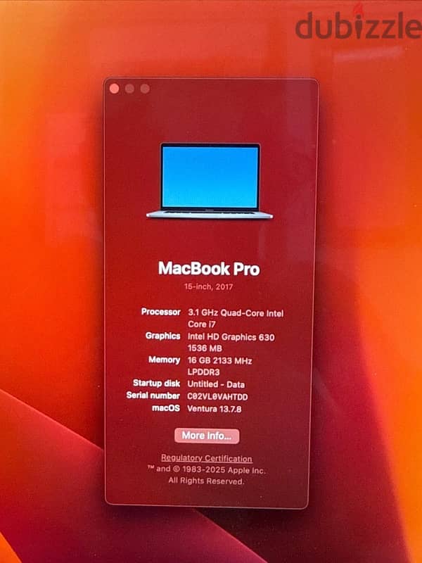 macbook pro 2017 1
