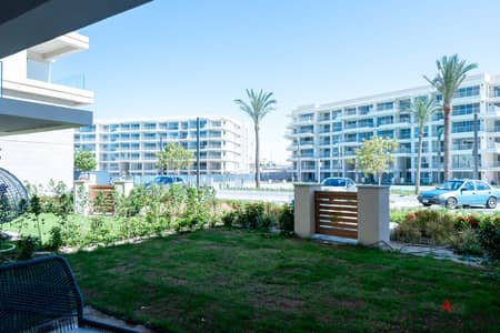 Elegant Ground Studio with garden for Rent in Marassi Marina 2 Residence