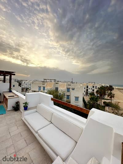 For Rent Fully Furnished Studio Roof with Sea View in Bianchi, Sidi Abdelrahman, North Coast