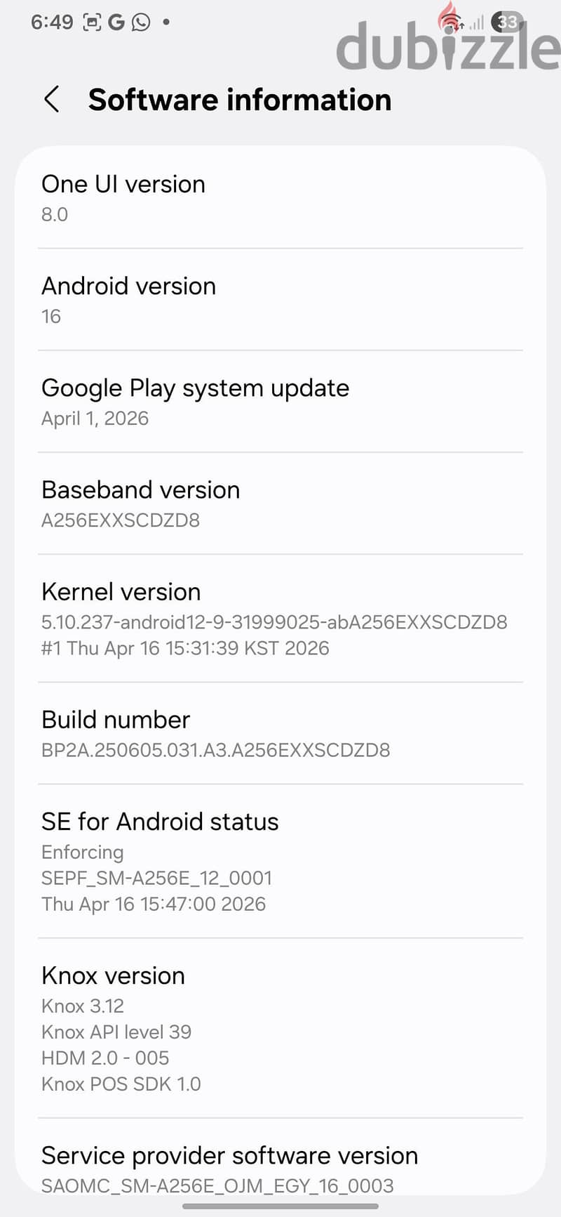 Samsung A25 5G 3