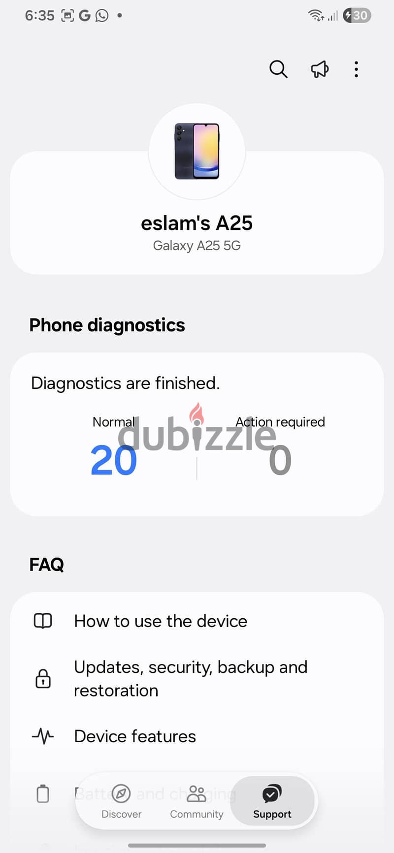 Samsung A25 5G 4