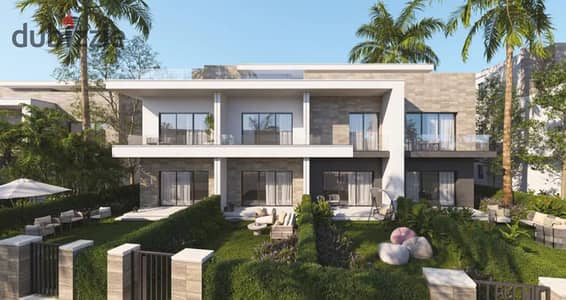 Town house villa for sale with sea view in Q Bay North Coast, next to Marina North Coast