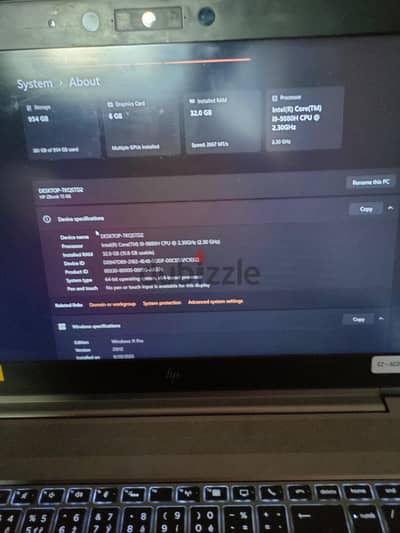 لابتوب اتش بي g6