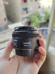 لينس كانون ٥٠ مللي cannon lens 50
