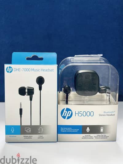 HP H5000 Bluetooth Stereo Headset + HP DHE-7000 Music Headset