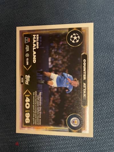 Haaland trading card panini topps