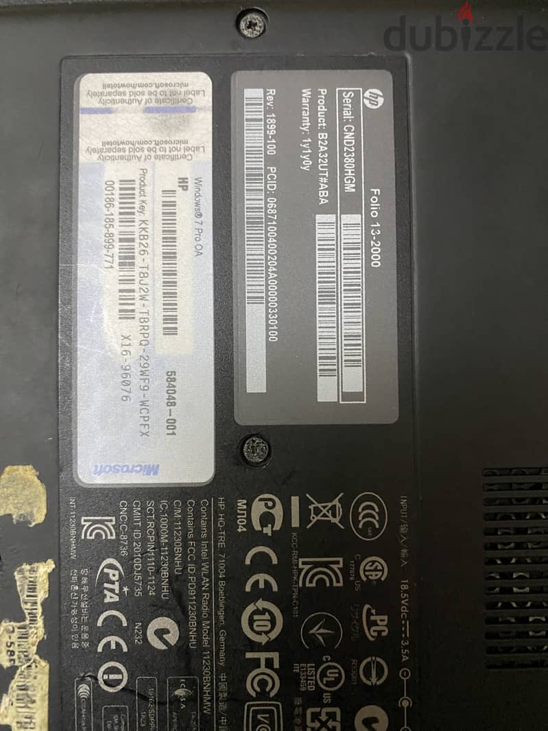 لاب hp مستعمل 1