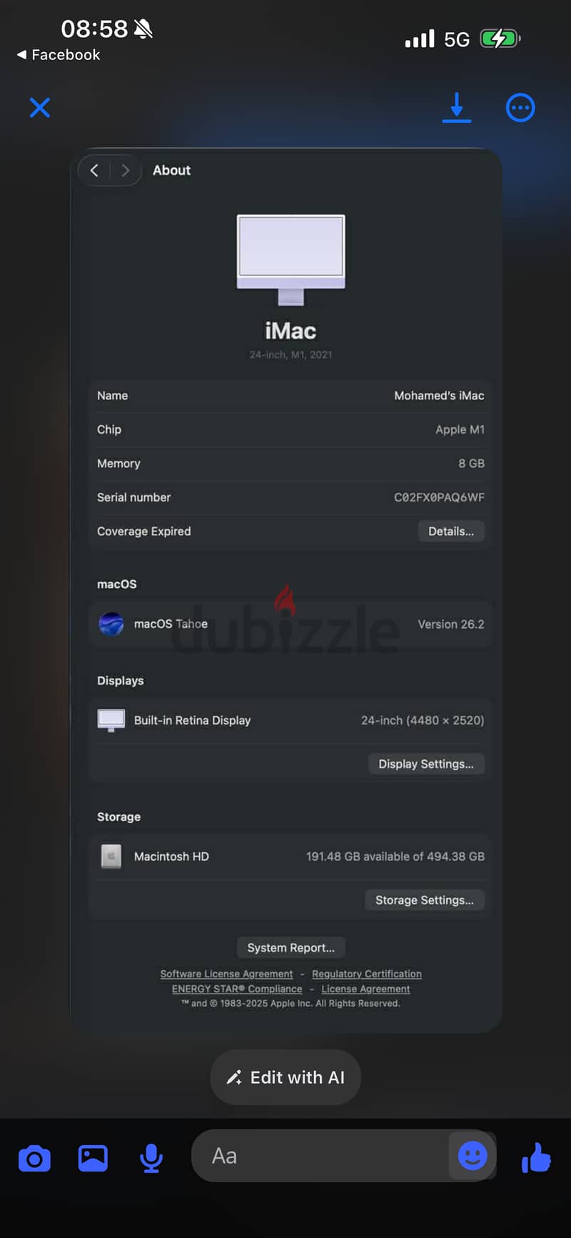iMac M1 - 2021 5