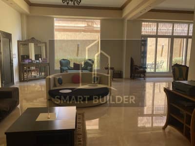 Ground and basement duplex for sale in Al-Nargis buildings in the Fifth Settlement, extra super lux finishing, garden view, model 10, price includes refrigerator and air conditioning