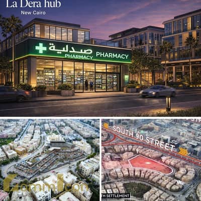 Pharmacy 98 meters Rare investment opportunity. . Own your pharmacy in front of the bank complex directly, Area 1, Fifth Settlement