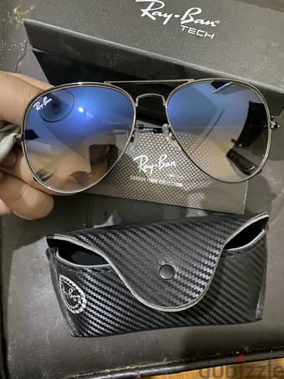 Ray. ban fibre  2026  نضاره ريبان لم تستخدم للبيع بالعلبه وارد امريكا
