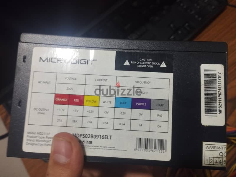 power supply microdifit 1