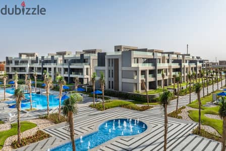 Chalet for sale ready to move, ground floor with private garden, divided into 3 bedrooms in Ain Sokhna, La Vista Ray Village