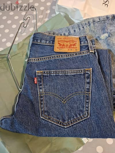 بنطلون جينز ليفايز أوريجينال Levi's 511 Slim - مقاس 31/32 حالة الزيرو