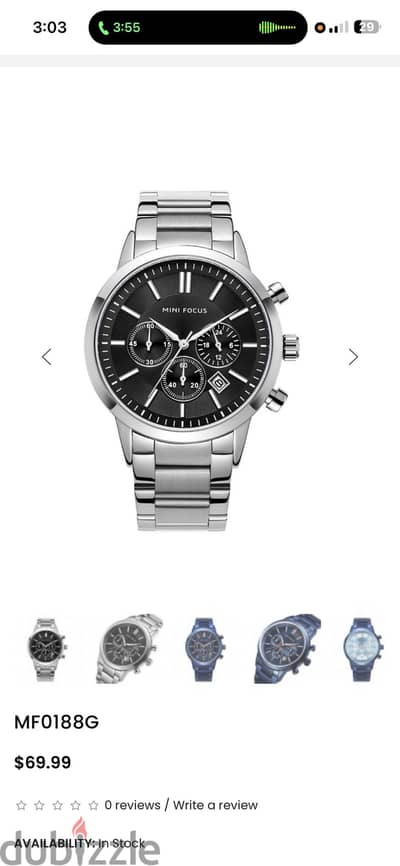 ساعة أصلية Mini Focus MF0188G جديدة 100% بسعر لقطة 