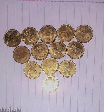 عملات قديمة مصرية إماراتية سعودية