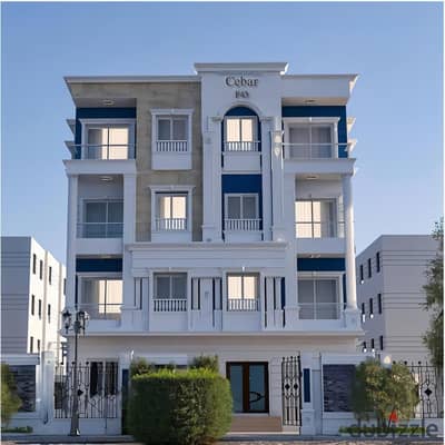 Own an apartment in a very prime location, second number from the Suez Road and close to the American University and close to the main axes - North House, Beit Al-Watan, Fifth Settlement