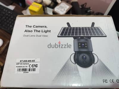 كاميرا مراقبة شمسية واي فاي مزدوجة العدسة Dual Lens Solar Camera جديدة