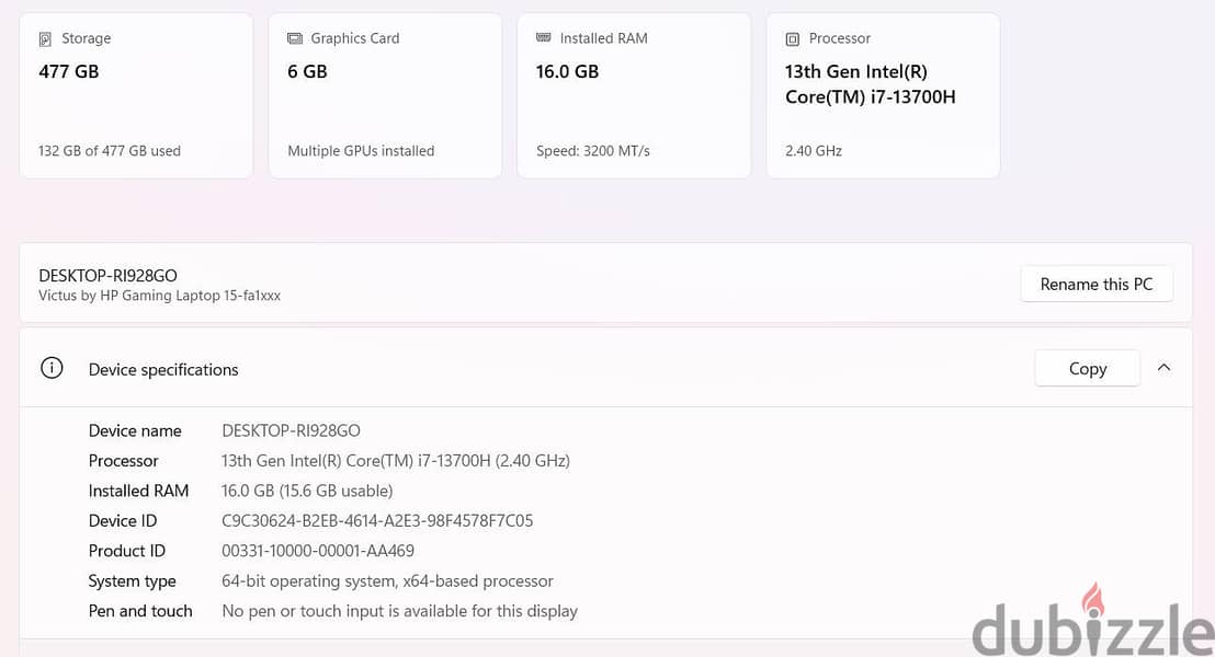 hp victus 13th rtx 4050 1