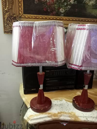 2 اباجورة خشب 01155228757