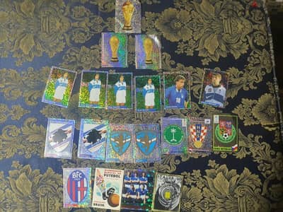 مجموعة استيكرز كورة  أصلية تسعينات وألفينات (Panini & DS Modena) لامعة
