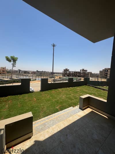 For rent, a furnished apartment in the Kayan compound with a private garden.