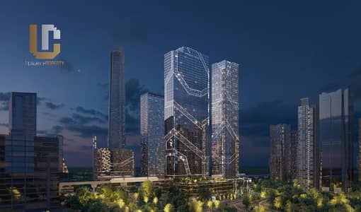 مكتب للبيع في العاصمة الأدارية في Taj Tower 2 امام البرج الأيقوني مباشرة بفيو بانورامي