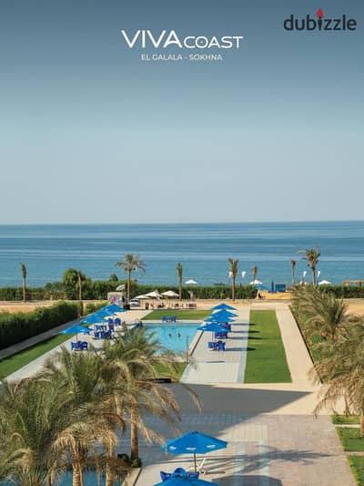 Chalet for sale 115 sq m, immediate occupancy 4th row from the sea, quarterly installment of 250,000 EGP Viva Coast Ain Sokhna Village