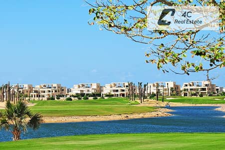 اقل سعر سينيور شاليه 510م فيو دايركت علي الجولف تشطيب كامل First Row Golf View ريسيل Hacienda Bay الساحل الشمالي-open view landscape-جاهز للمعاينه
