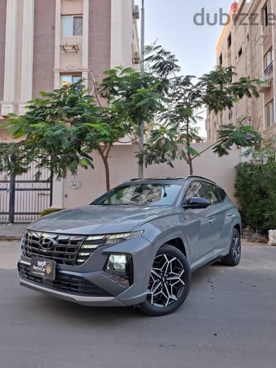 هيواندي توسان ٢٠٢٣ للايجار بسائق او بدون - Hyundai Tucson N Line 2023