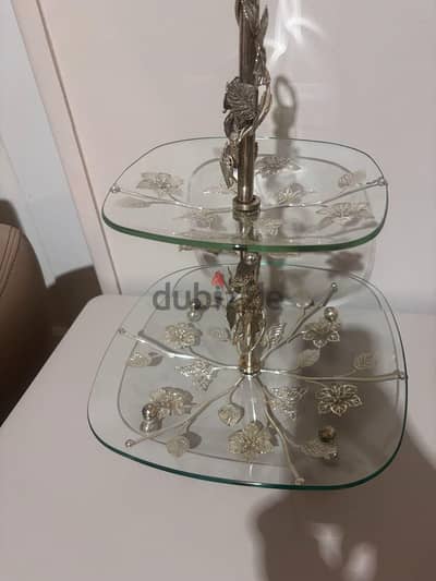 Borisilicate 2 layer dessert plate