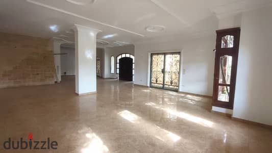 Ground floor apartment for rent, suitable for administrative use, First District, Fifth Settlement, second building from 90th Street, or residential use.