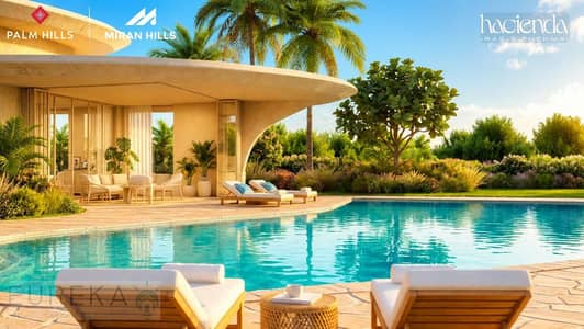 New Launch Palm Hills Hacienda Ras El Hekma | Sea View Beach Home 2 bed Fully Finished + ACs For Sale with Only 10% Down Payment