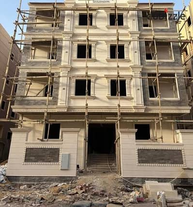 Apartment for sale Al-Nargis Al-Jadida Double Face Building Area 170m First Floor Semi-Finished Delivery within 3 months