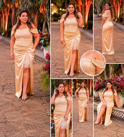 Gold Evening Dress