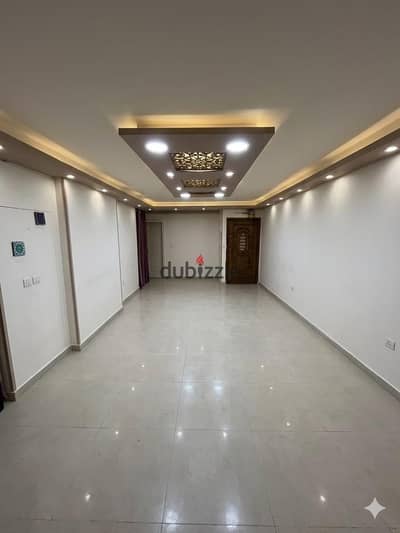 For rent: New building, 9th floor, off Gamal Abdel Nasser Main Road, heading toward Victoria, and near the beginning of Ali Heiba Street. 3 bedrooms,