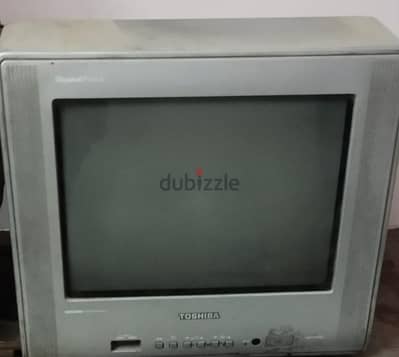 تلفزيون توشيبا 14 بوصة CRT نضيف جداً للبلايستيشن