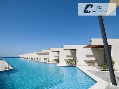 شاليه غرفتين اقوي لوكيشن فيو علي بحر و pool بمقدم واقساط تشطيب كامل في دايركشن وايت الساحل الشمالي راس الحكمة Direction White North coast Ras Al Hikma