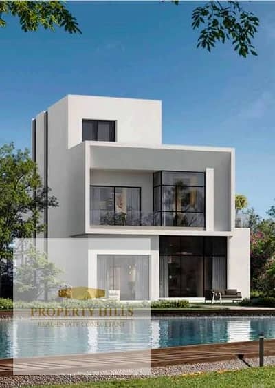The most luxurious corner townhouse from Waterway's top projects in Fifth Settlement, 4 bedrooms