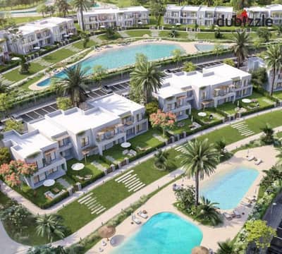 شاليه فيو مميز علي الاجون 100 متر متشطب بالكامل في سي شور راس الحكمة بجوار بلايا