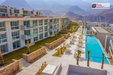 شاليه غرفتين للبيع في المونت جلالة  السخنة بجوار الابراج مباشرة باطلاله كامله للبحر في مرحلة مميزة Chalet2 Bed for sale at Ilmonte Galala Ain Sokhna