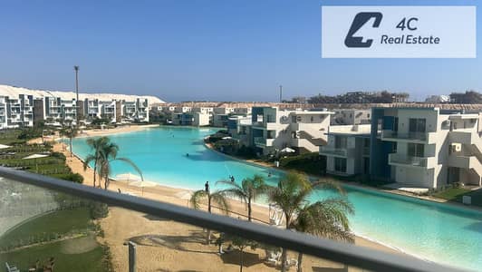 اقل سعر ستاندالون  تشطيب كامل بالفرش ريسيل في فوكا باي الساحل الشمالي  فوري Sea View Open view landscapeبتقسيمه مميزة-جاهزة للمعاينه