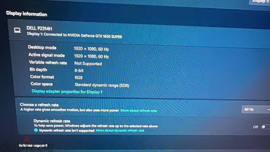 شاشة Dell P2314H 23” IPS Full HD بحالة ممتاز