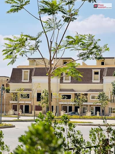 S Villa for sale in front of Madinaty and The Spine by Talaat Moustafa, located on Suez Road and Mehwar El Amal, in Sarai Compound next to Madinaty.