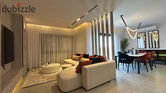 Ultra super lux furnished Apartment for rent in sky condos sodic compound at New Cairo 5th settlement