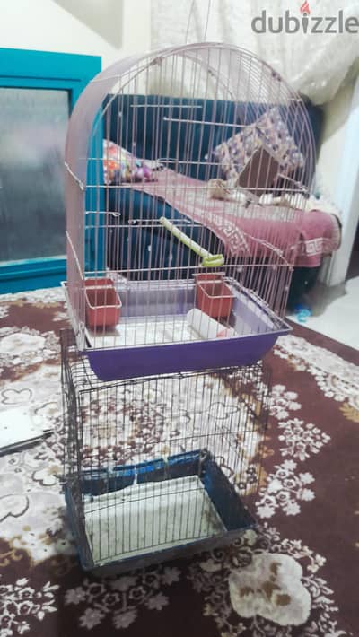 2 قفص عصافير
