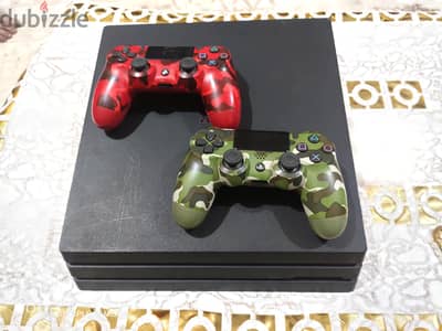 بلاي ستيشن 4 برو 1 تيرا معايا 2 دراع برو اوريجينال