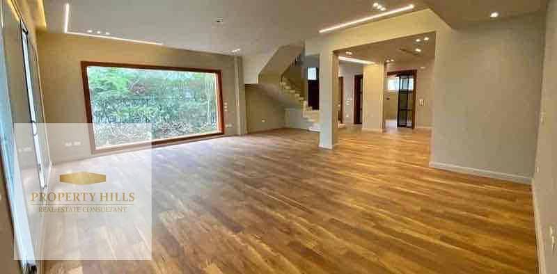 2e8b8197-e1da-4eef-860e-218f0725afa0. jpg Cash (13,381,000) the lowest price for a ready villa in a compound of villas only very safe large area with a clear landscape view unique location on the Suez Road wall to wall with La Vista and Springs in El Shorouk