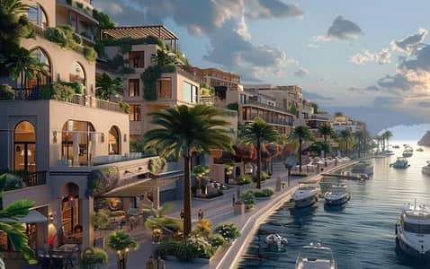 Chalet for Sale in Marina Santorini, South Med – SouthMED, Prime location First row on the world-class yacht marina and second row on the marina