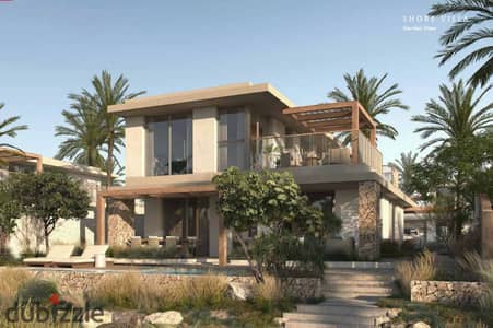 حصري فقط شالية بحديقة فاخرة بالتقسيط علي ٧ سنوات راس سوما سوما باي البحر الاحمر متشطبة بالكامل